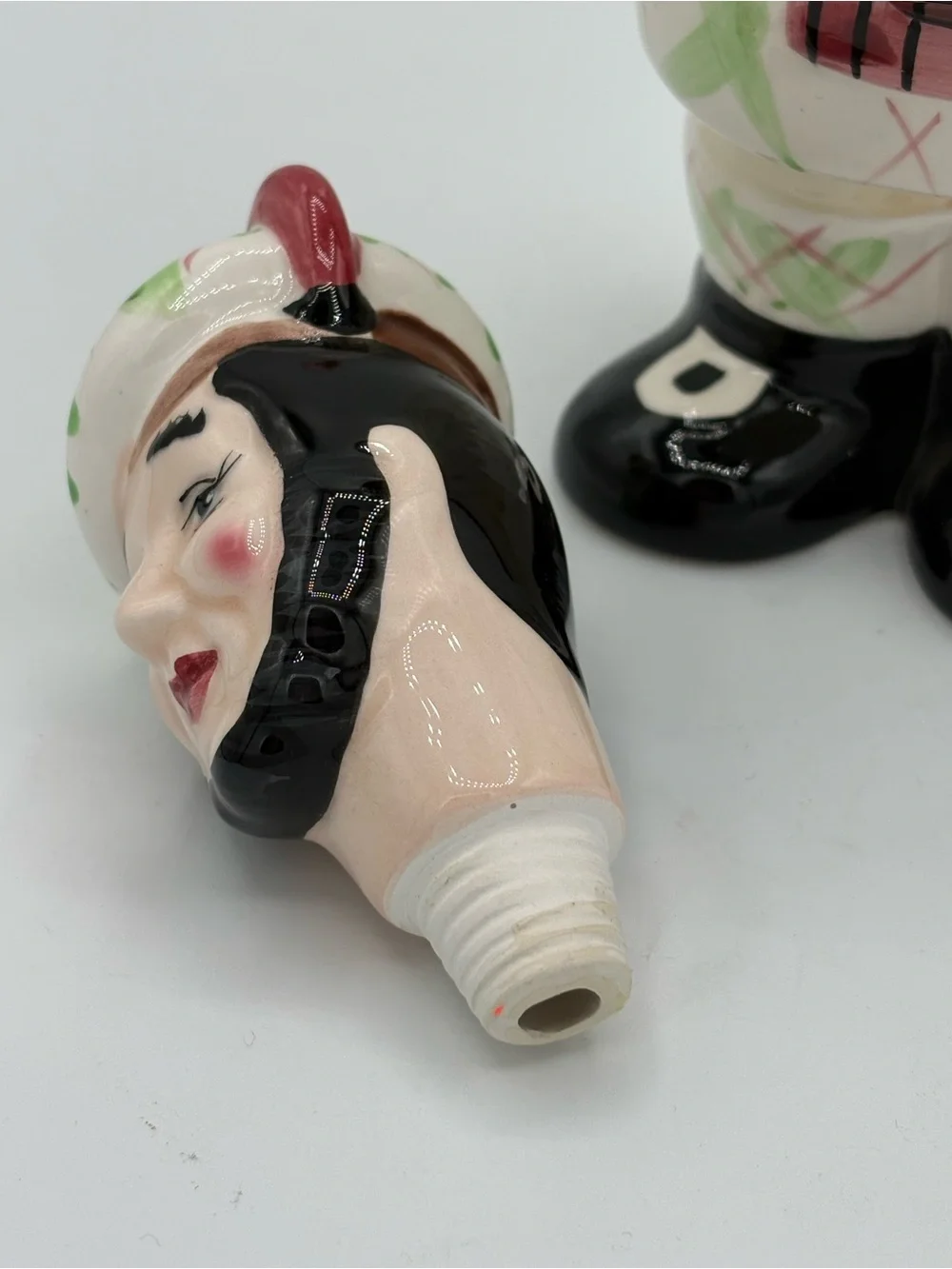 Vintage Scottish Bagpiper Scotch Liquor Decanter Ceramic Made in Korea